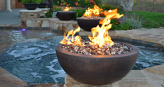 Diamond Fire Pit Glass - Fire Bowls