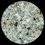 Platinum Diamond Fire Pit Glass - 1 LB Crystal Package