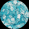 Aqua Dolce Diamond Fire Pit Glass