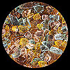 Autumn Diamond Fire Pit Glass