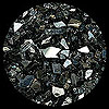 Black Reflective Diamond Fire Pit Glass