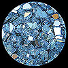 Blue Reflective Diamond Fire Pit Glass