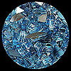 Cobalt Blue Reflective Diamond Fire Pit Glass