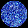 Electric Blue Diamond Fire Pit Glass