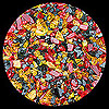 Red Nectar Diamond Fire Pit Glass